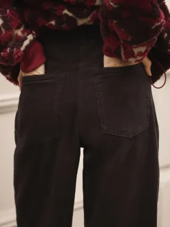 Chocolate Brown Cord Wide Leg Trousers