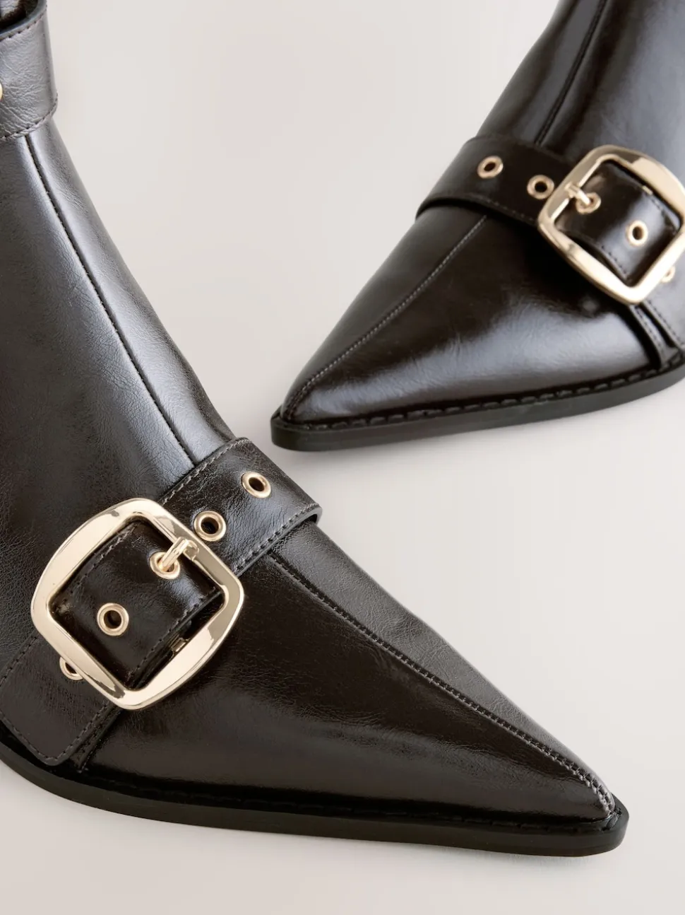 Chocolate Brown Forever Comfort® Cut Out Buckle Detail Ankle Boots