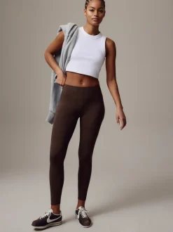 Chocolate Brown Full Length Leggings