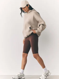 Chocolate Brown Jersey Cycle Shorts