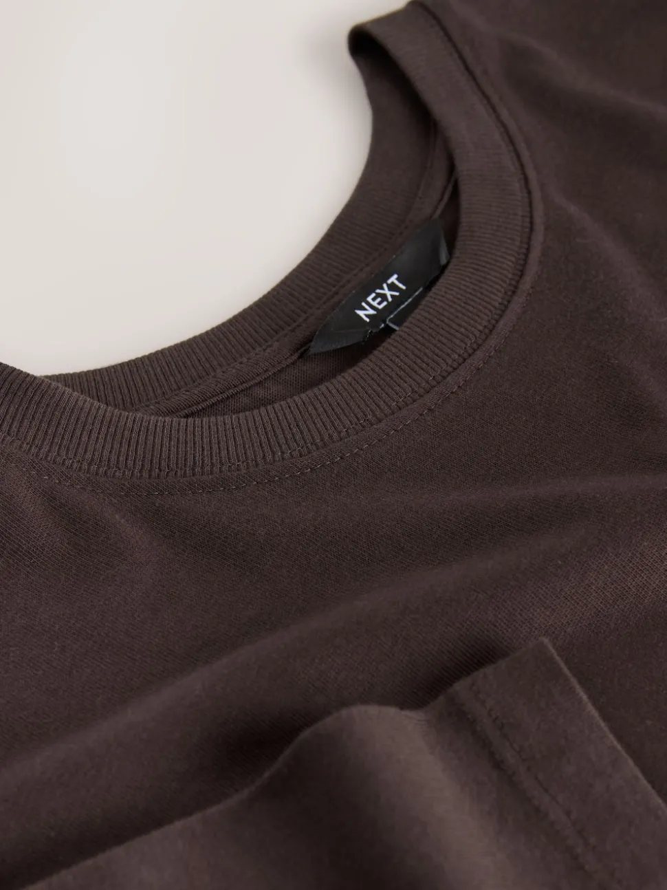 Chocolate Brown Jersey Two In One T-Shirt Dress
