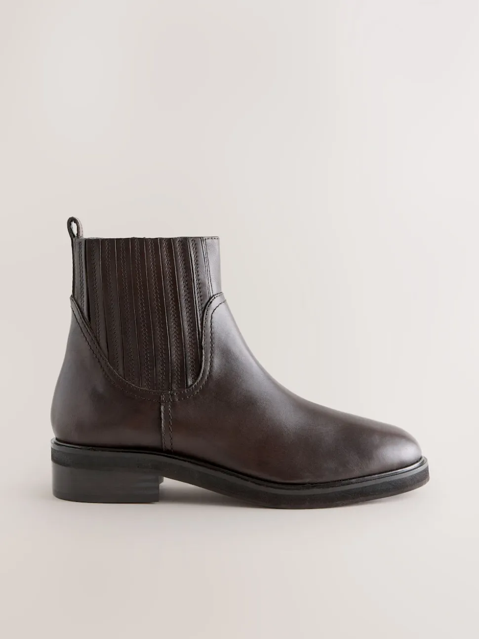 Chocolate Brown Leather Forever Comfort® Chelsea Boots