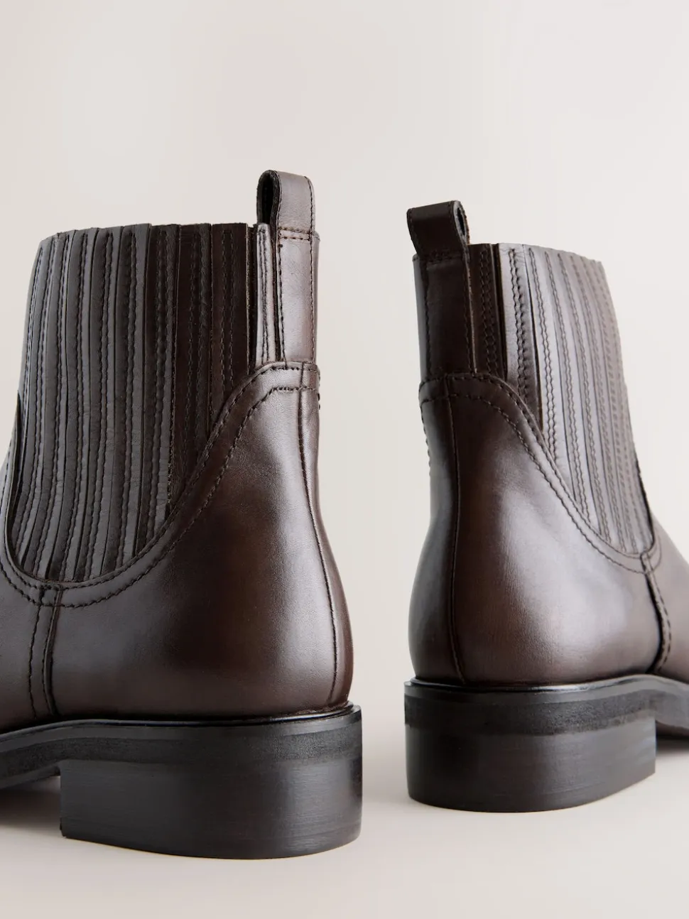 Chocolate Brown Leather Forever Comfort® Chelsea Boots