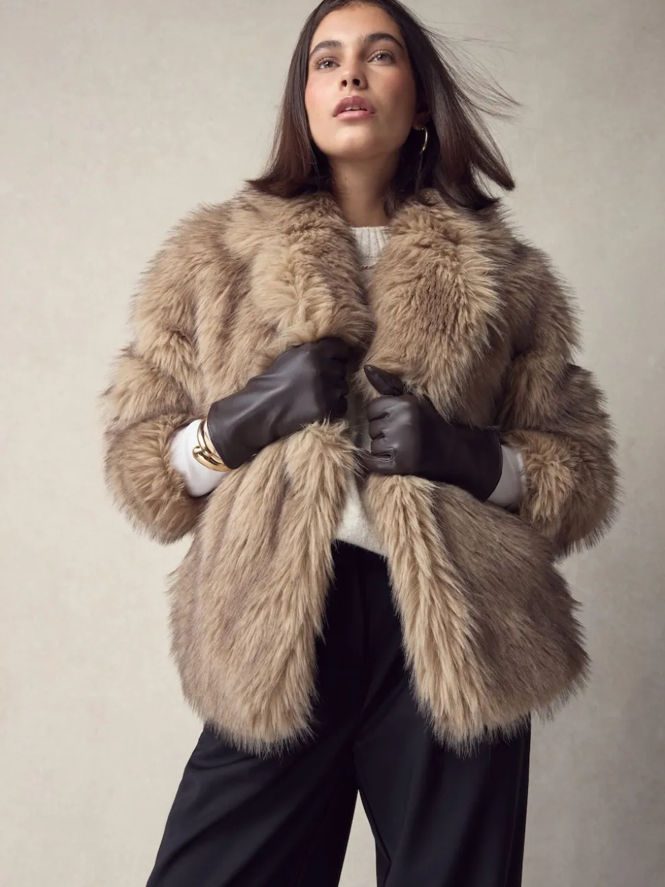 Chocolate Brown Leather Gloves
