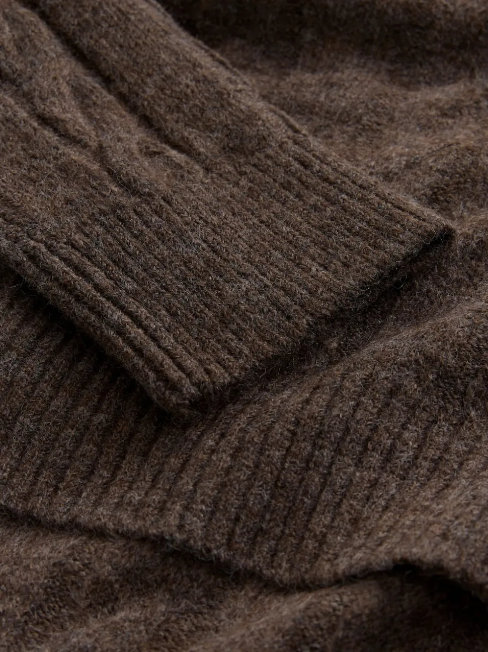 Chocolate Brown Maternity Knitted Nursing Dress