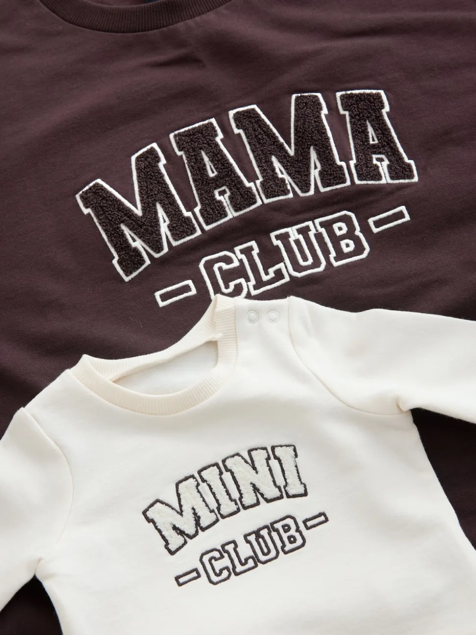 Chocolate Brown Maternity Mini Me Sweatshirt Set