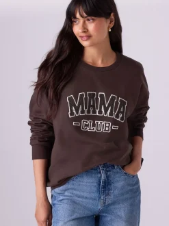 Chocolate Brown Maternity Mini Me Sweatshirt Set