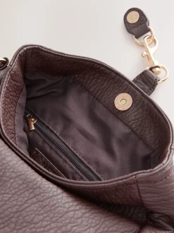 Chocolate Brown Messenger Cross-Body Bag