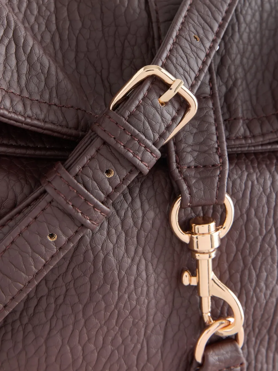 Chocolate Brown Messenger Cross-Body Bag