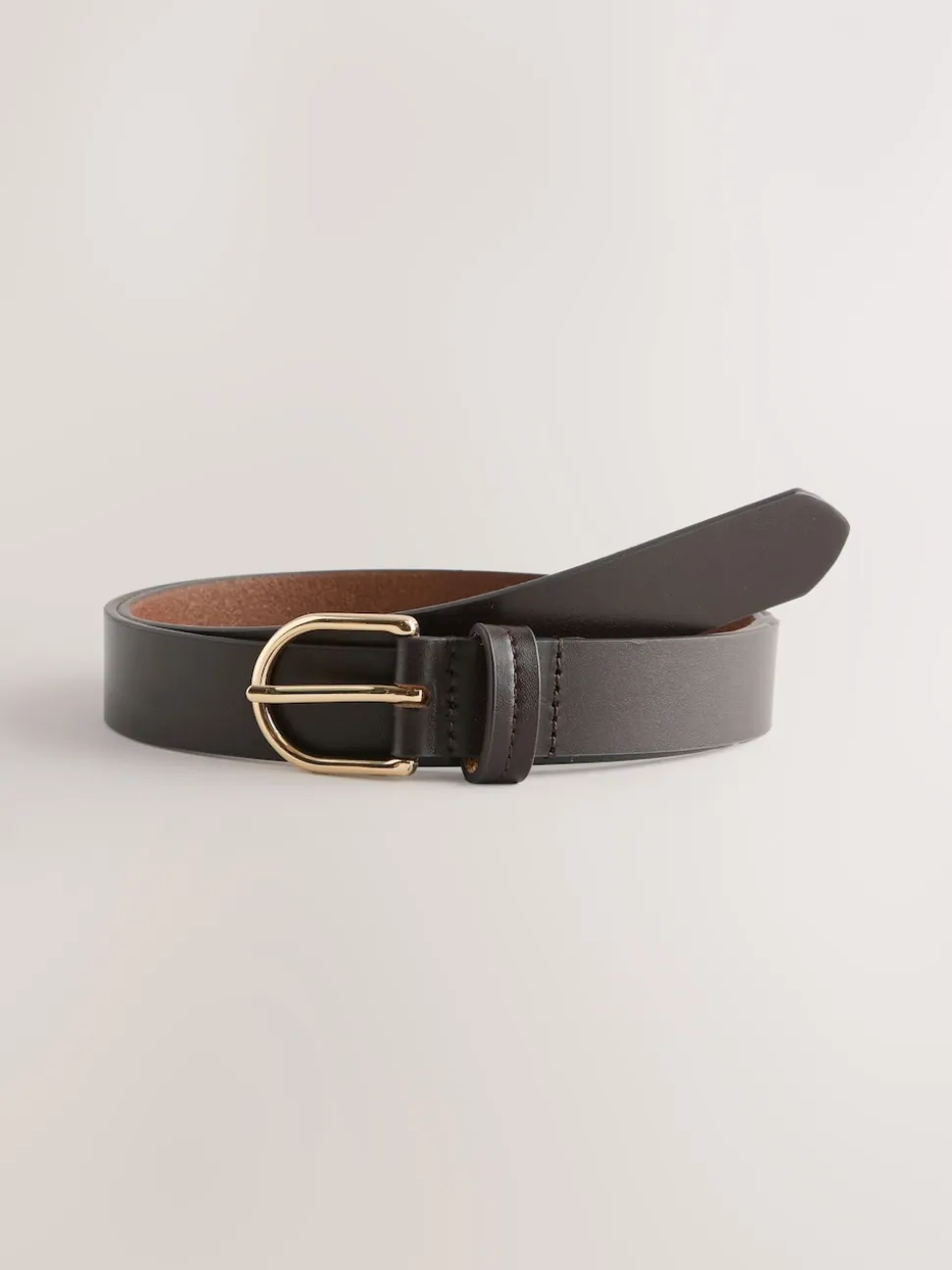Chocolate Brown Regular Leather Belt