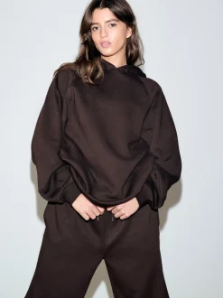 Chocolate Brown Relaxed Fit Heavyweight Regular Length Hoodie