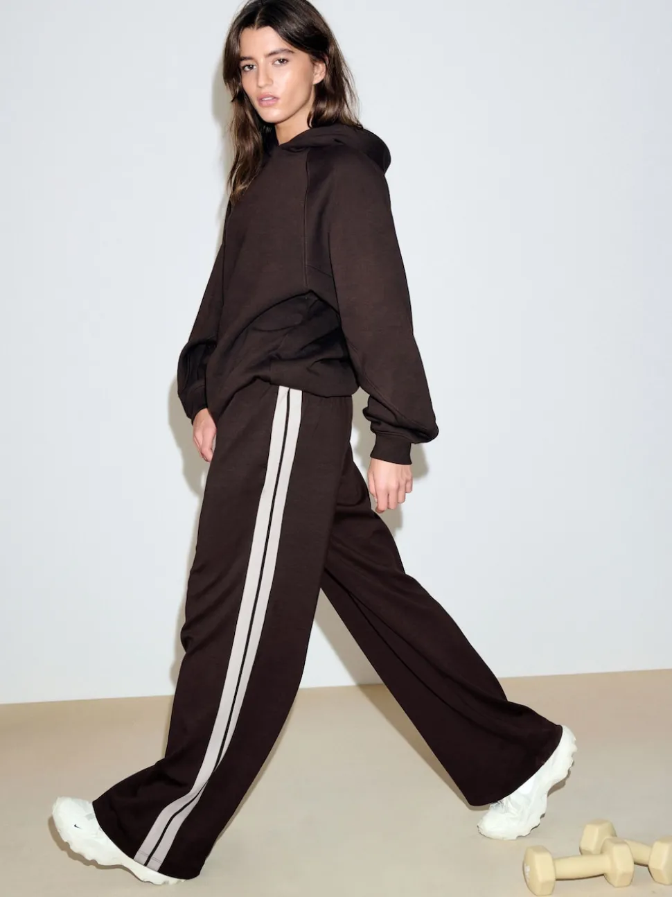 Chocolate Brown Relaxed Fit Heavyweight Regular Length Hoodie
