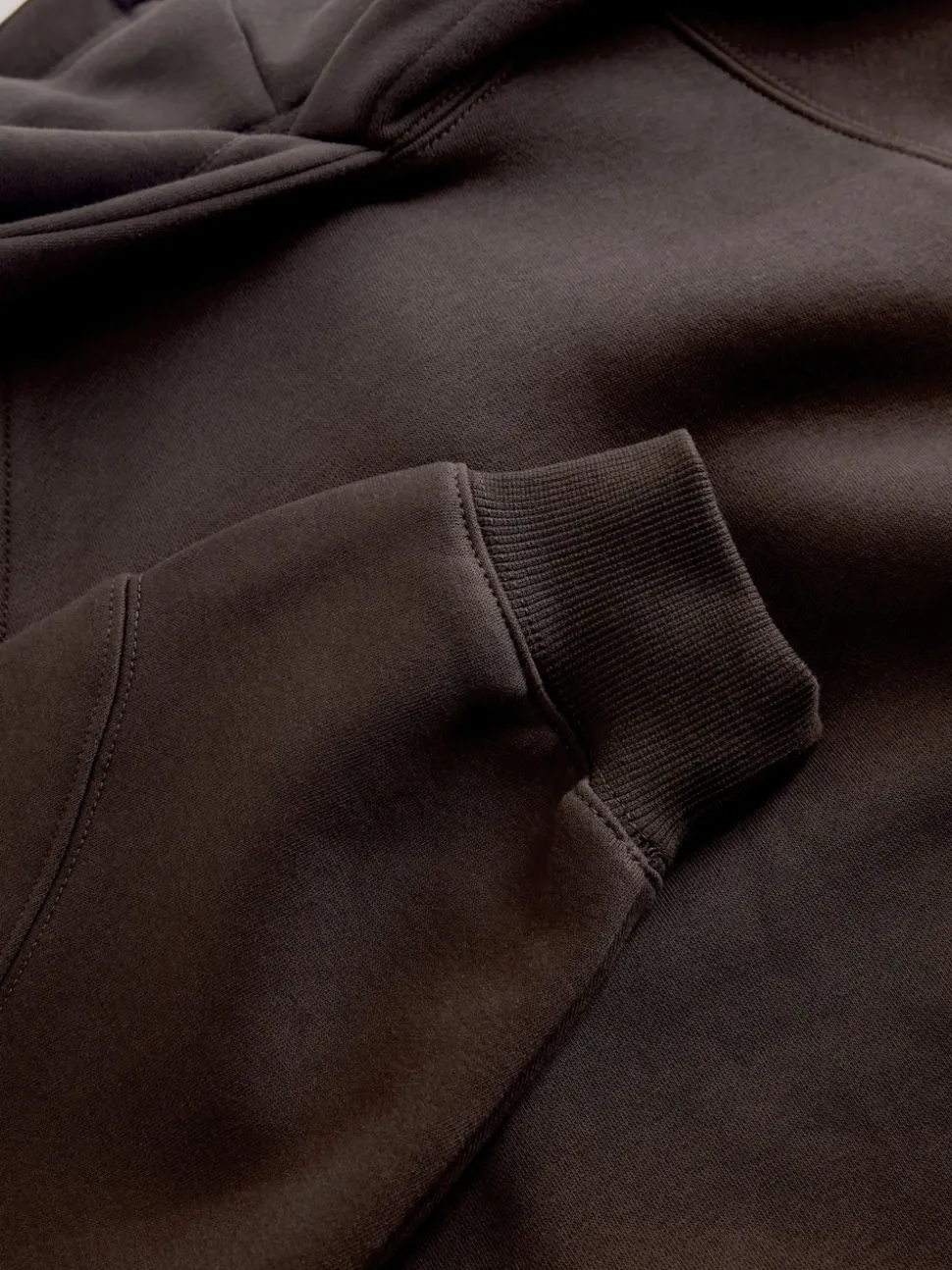 Chocolate Brown Relaxed Fit Heavyweight Regular Length Hoodie