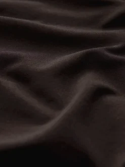 Chocolate Brown Scarf Neck Long Sleeve Blouse