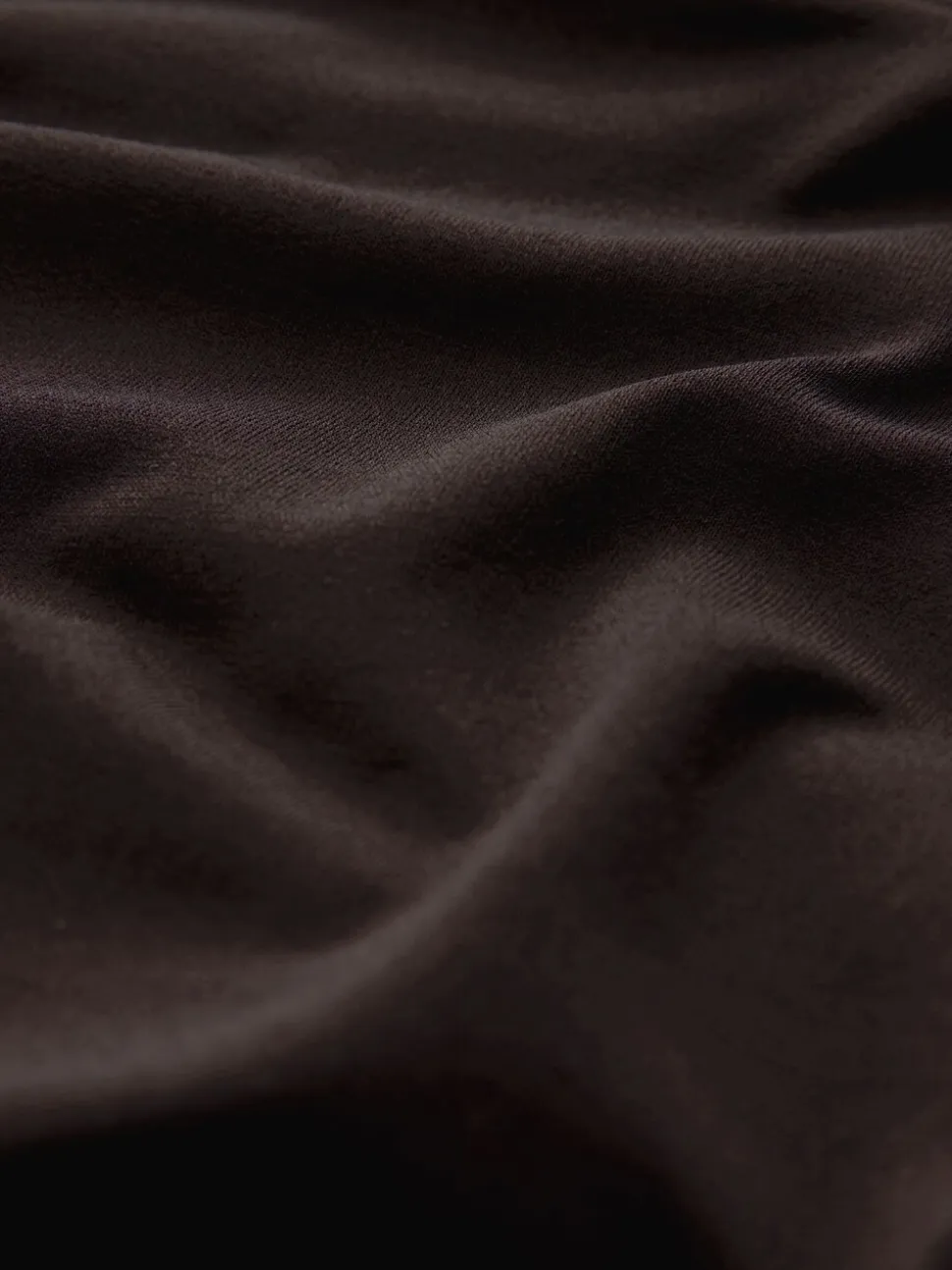 Chocolate Brown Scarf Neck Long Sleeve Blouse