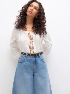Chocolate Brown Skinny PU Domed Stud Belt