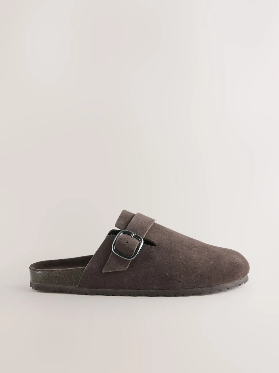 Chocolate Brown Standard Fit Leather Footbed Clogs