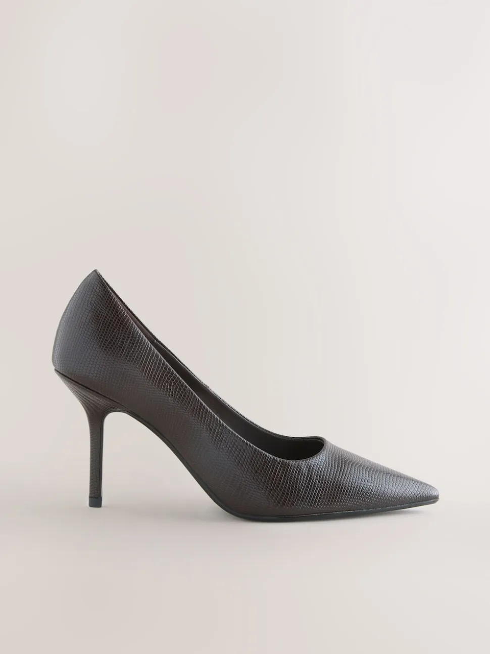Chocolate Brown Standard/Wide Fit Forever Comfort® Point Toe Court Heels