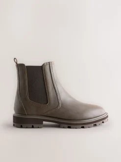 Chocolate Brown Standard/Wide Fit Chelsea Boots