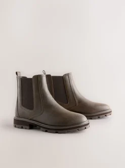 Chocolate Brown Standard/Wide Fit Chelsea Boots