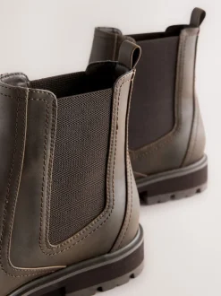 Chocolate Brown Standard/Wide Fit Chelsea Boots