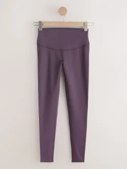 Chocolate Brown Thermal Fleece Lined Sports Leggings