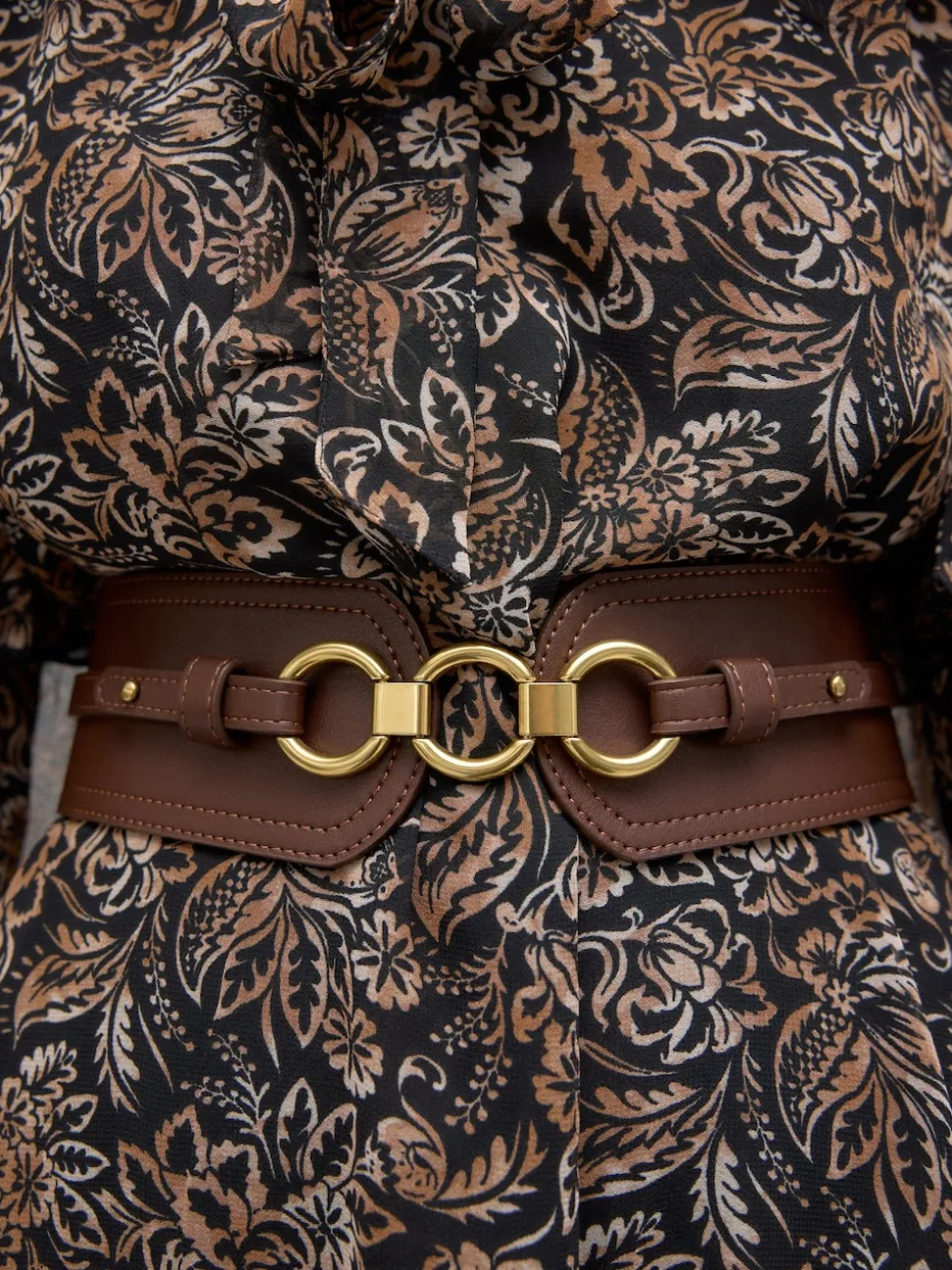Chocolate Brown Wide Corset Belt