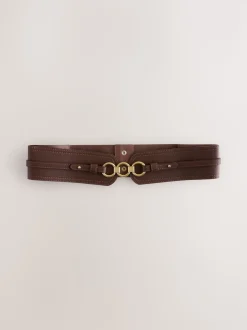 Chocolate Brown Wide Corset Belt