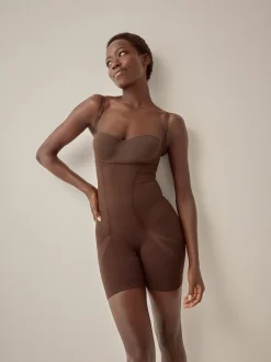 Chocolate Nude Firm Tummy Control Wear Your Own Bra Body