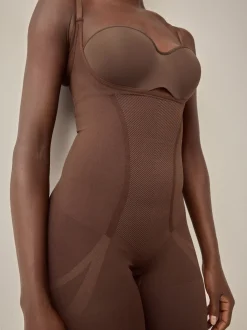 Chocolate Nude Firm Tummy Control Wear Your Own Bra Body