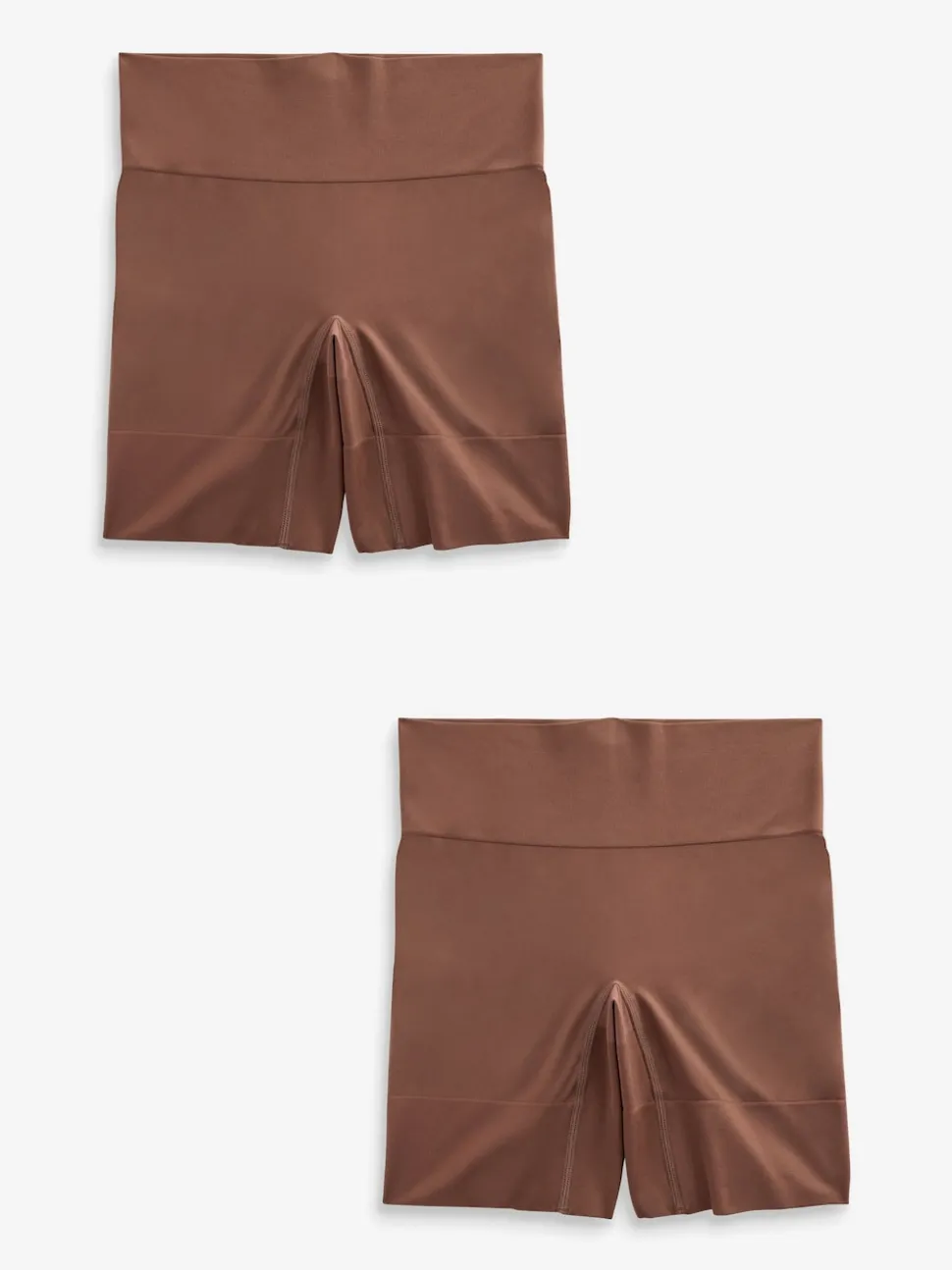 Chocolate Nude Seamless Smoothing Anti-Chafe Shorts 2 Pack