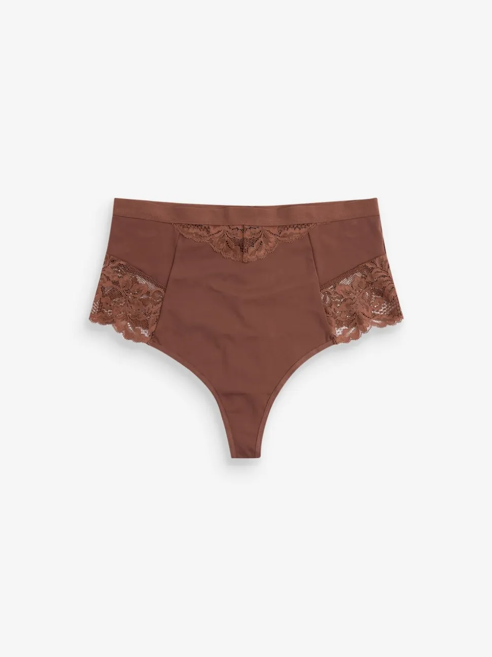 Chocolate Nude Tummy Control Light Shaping High Waist Thongs 2 Pack