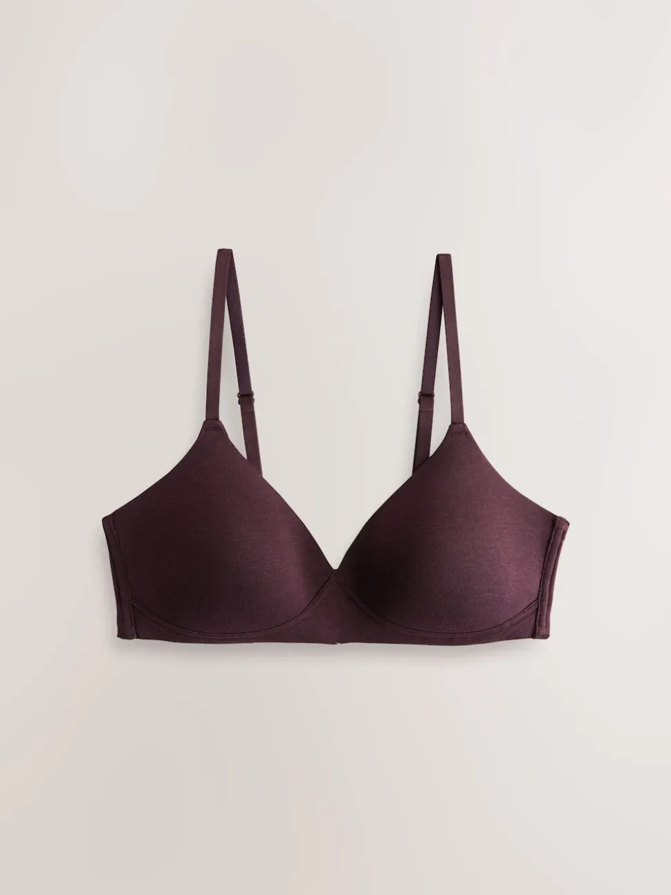 Chocolate/Pink/Cream Pad Non Wire Cotton Blend Ultimate Comfort Bras 3 Pack