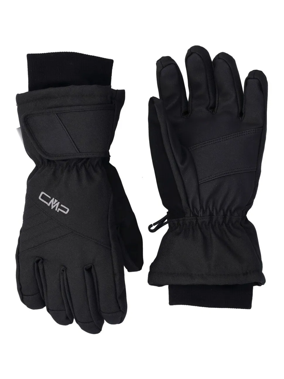 CMP Black Woman Twill Ski Gloves