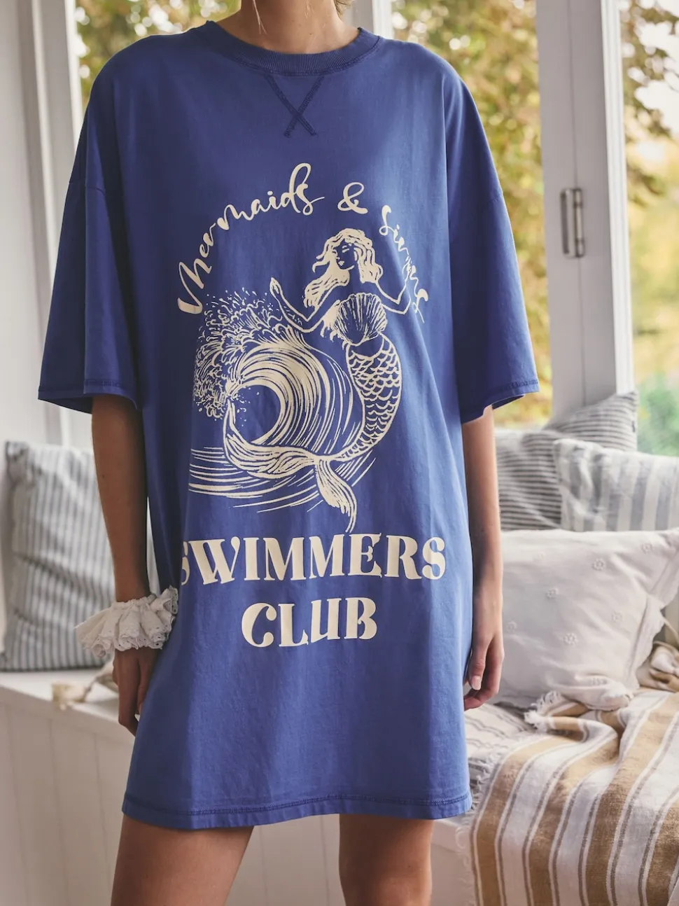 Cobalt Blue Graphic Nightie