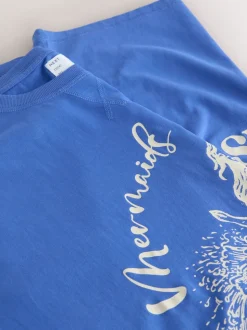 Cobalt Blue Graphic Nightie