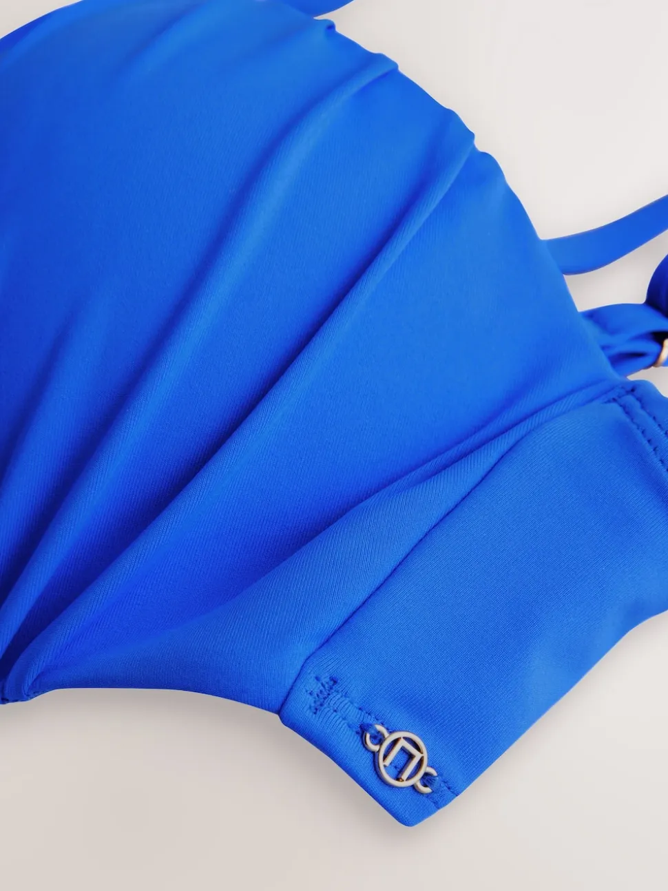 Cobalt Blue Wired Bandeau Bikini Top
