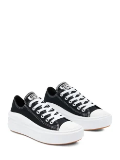 Converse Black All Star Move Chuck Ox Platform Trainers