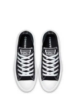 Converse Black All Star Move Chuck Ox Platform Trainers