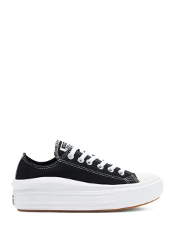 Converse Black All Star Move Chuck Ox Platform Trainers