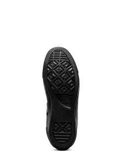 Converse Black Leather High Top Trainers