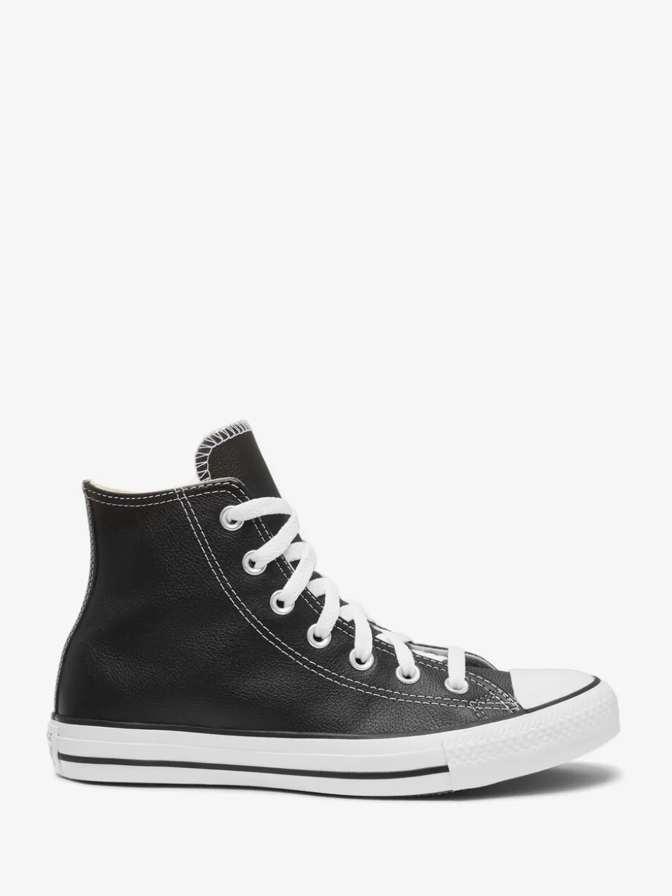 Converse Black Leather High Trainers