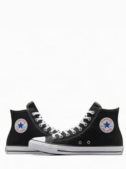 Converse Black Leather High Trainers