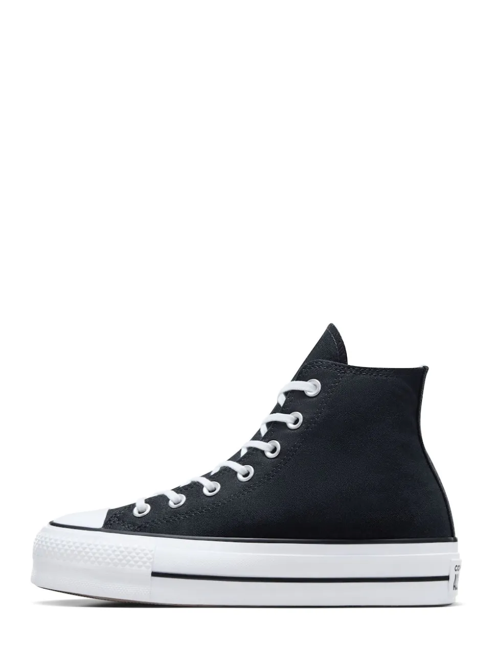 Converse Black/White Chuck Taylor All Star Lift Wide Trainers