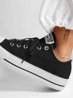 Converse Black/White Platform Lift Chuck Ox Trainers