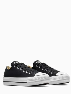 Converse Black/White Platform Lift Chuck Ox Trainers