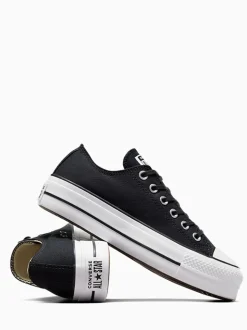 Converse Black/White Platform Lift Chuck Ox Trainers