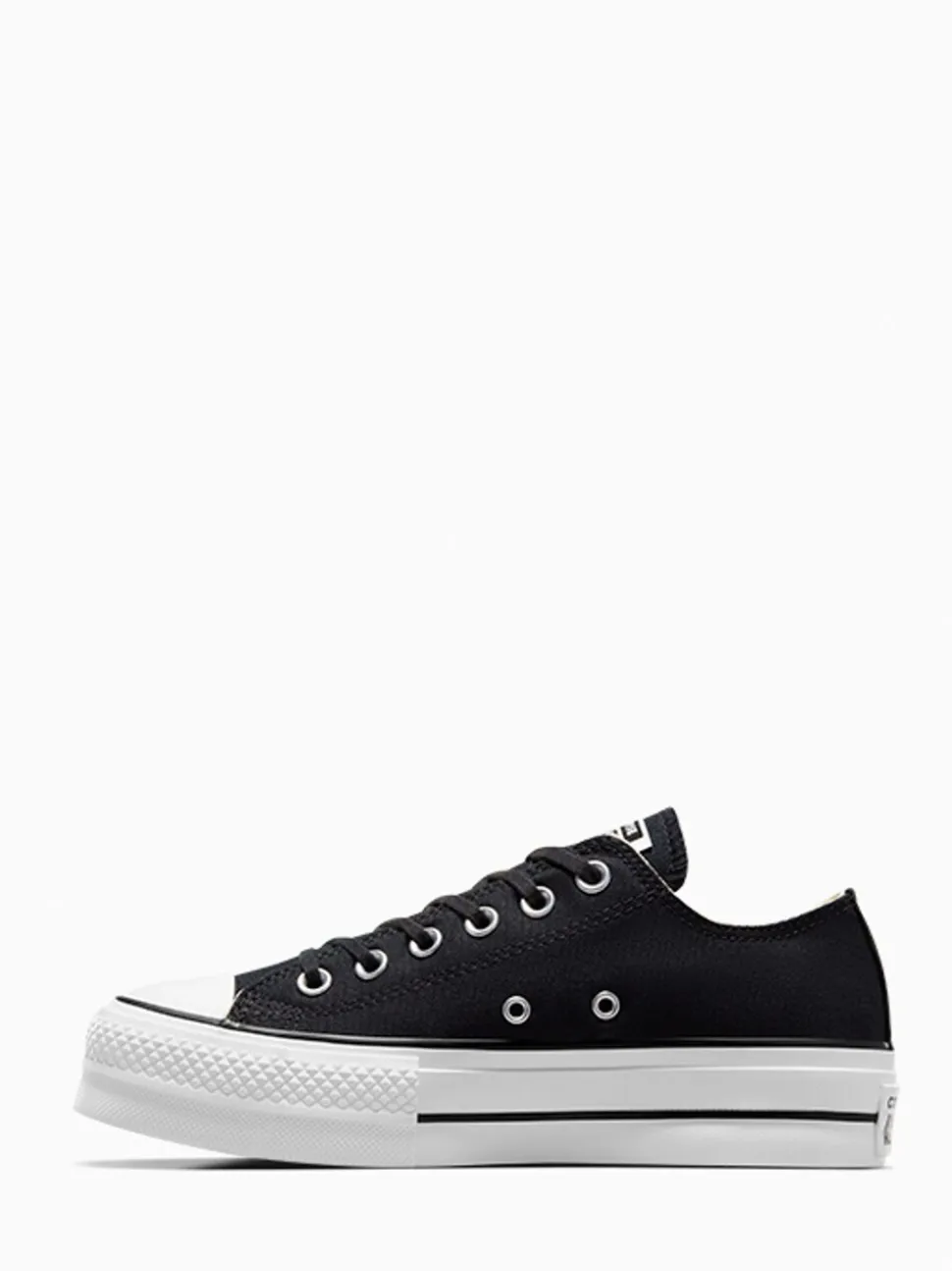 Converse Black/White Platform Lift Chuck Ox Trainers