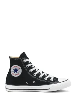 Converse Black/White Wide Fit Chuck Taylor All Star High Trainers