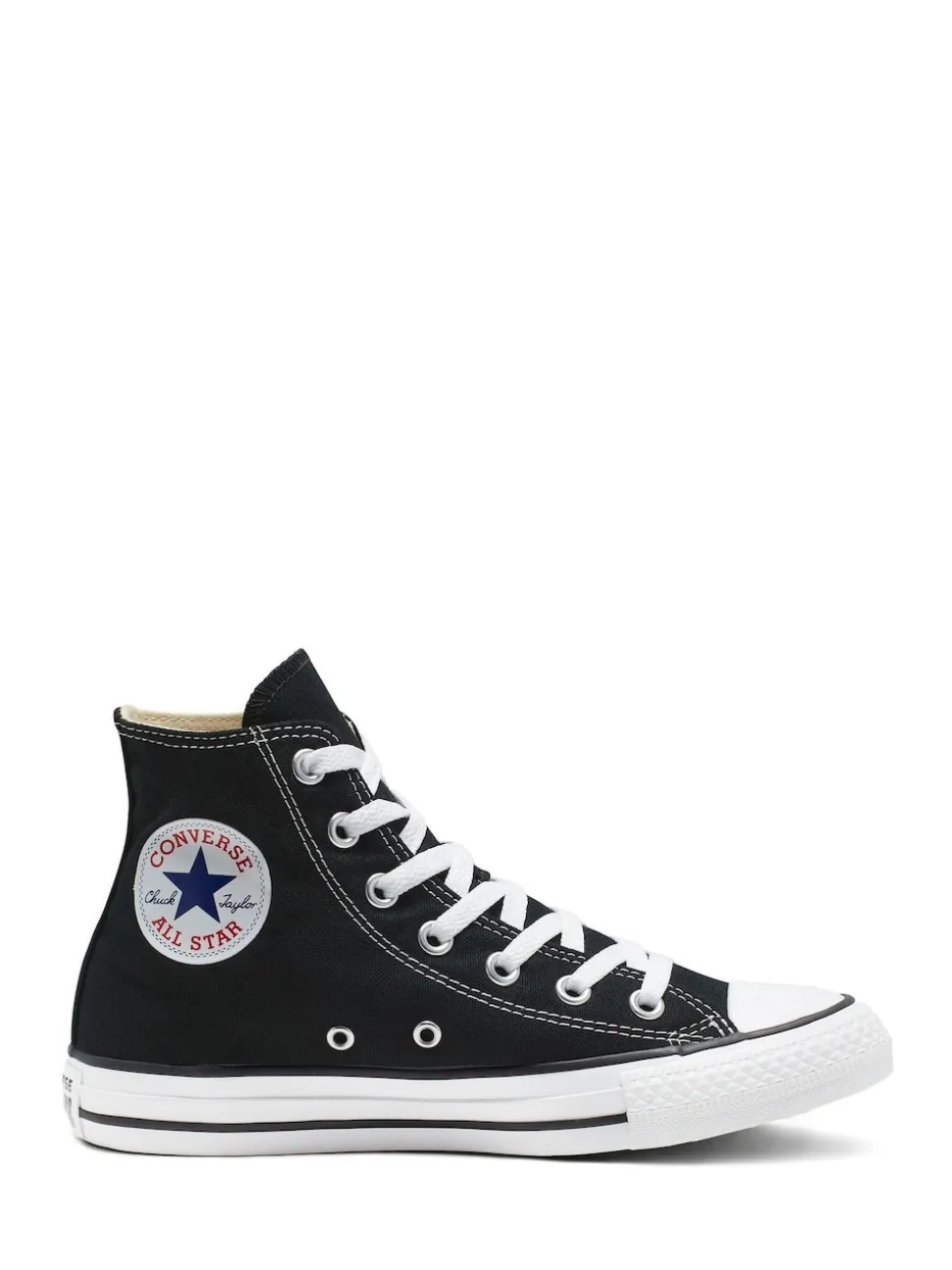 Converse Black/White Wide Fit Chuck Taylor All Star High Trainers